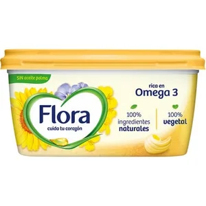 Margarina Rica en Omega 3 sin Aceite de Palma sin Gluten sin Lactosa Flora