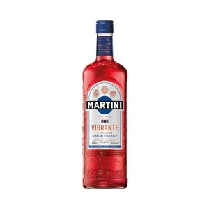 Martini Vibrante Aperitivo sin Alcohol, Afrutado y Balanceado con Notas de Artemisa y Bergamota Italiana Botella 75 Cl. 750 ML