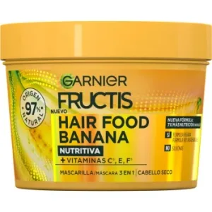 Mascarilla Capilar 3 en 1 Hair Food Banana Ultra-nutritiva para Cabello Seco Garnier-fructis 390 Ml.