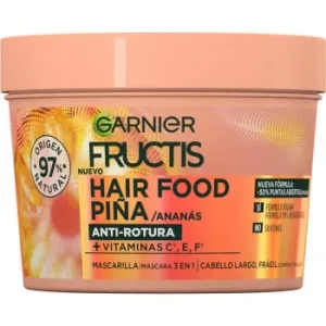 Mascarilla Capilar 3 en 1 para Cabello Largo Frágil Piña Anti-rotura Garnier-fructis 400 Ml.