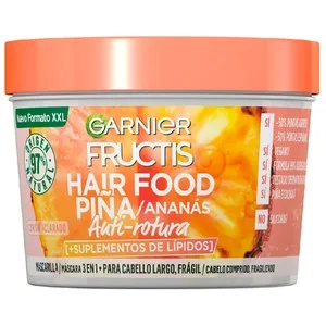Fructis Hair Food de Garnier Mascarilla Capilar Anti-rotura con Piña, para Cabello Largo y o Frágil 400 Ml.