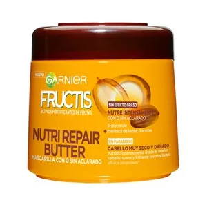 Fructis Nutri Repair de Garnier Mascarilla Capilar Nutritiva y Fortificante para Cabellos Dañados y Muy Secos 300 Ml.
