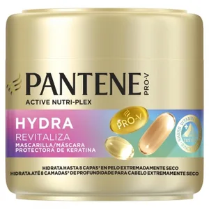 Mascarilla Capilar para Cabello Extremadamente Seco Protectora de Keratina Hydra Revitaliza Pantene Pro-v 300 Ml.
