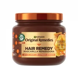 Mascarilla Capilar Reconstituyente Tesoros de Miel para Pelo Dañado Original Remedies Garnier 320 Ml.