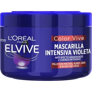 Mascarilla de Pelo Intensiva Violeta Matizador Color Vive Anti-efecto Anaranjado Elvive