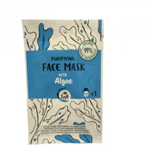 Mascarilla Facial con Extracto de Alga Marina Soft Carrefour 1 Ud.
