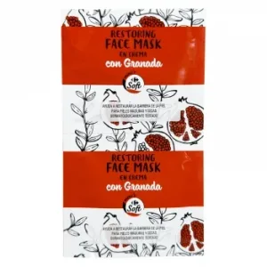 Mascarilla Facial con Granada Soft Carrefour 2 Ud.