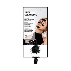 Iroha Nature Mascarilla Facial Eliminadora de Impurezas con Carbón, Efecto Inmediato. 3 UD