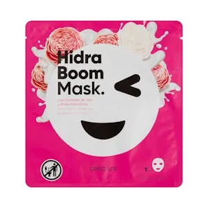 Mascarilla Facial Hidra Boom Mask Deliplus con Camelias de Jeju y Ácido Hialurónico 1 UD