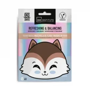 Mascarilla Facial Refrescante y Equilibrante en Tejido IDC Institute 1 Ud.