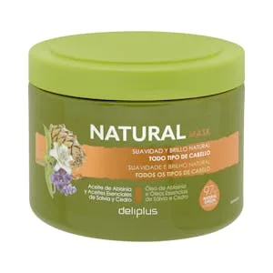 Mascarilla Natural Deliplus Todo Tipo de Cabello 0.4 L