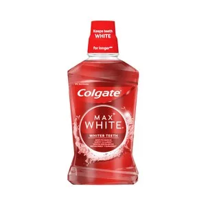 Colgate Max White Enjuague Bucal Diario sin Alcohol, con Acción Blanqueante y con CPC 500 Ml.