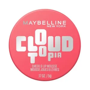 Maybelline Cloudtopia Tono 07 Moonlit Rose Colorete Mousse para Labios y Mejillas, Acabado Mate Difuminado.