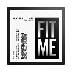 Maybelline Fit Me Tono 01 Translucido Polvos Fijadores Matificantes Acabado Difuminado.
