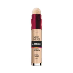 Maybelline Instant Anti Age  Tono 02 Nude  Borrador y Corrector de Ojeras, Bolsas e Imperfecciones.