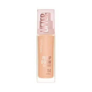 Maybelline Lifter Plump & Glow Tono 114 Base de Maquillaje Fundente con FPS 15.