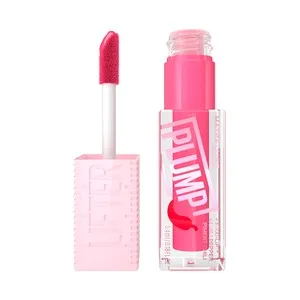 Maybelline Lifter Plump Tono 003 Pink Sting Brillo de Labios Voluminizador con Ácido Hialurónico y Chili Pepper.