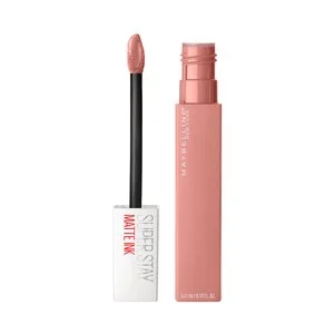 Maybelline Super Stay Matte Ink Tono 060 Nude Poet Pintalabios Líquido con Acabado Mate.