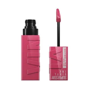 Maybelline Superstay Vinyl Ink Tono 020 Coy Lápiz de Labios en Tinta Líquida con Acabado Efecto Vinilo.