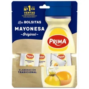 Mayonesa en Bolsitas Prima sin Gluten Doy Pack 12 Ud.