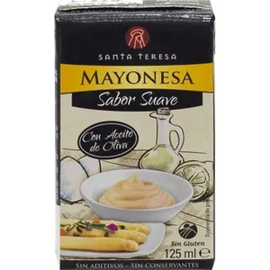 Mayonesa Fresca Sabor Suave con Aceite de Oliva sin Aditivos sin Gluten  Santa Teresa 125 ML