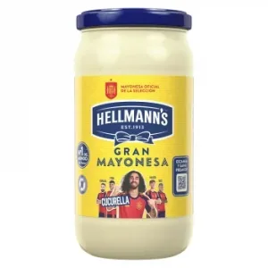 Mayonesa Hellmann's sin Gluten Tarro 490 G.