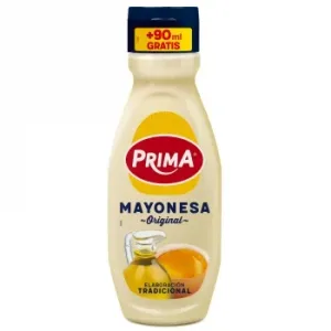 Mayonesa Prima sin Gluten Envase 400 Ml.