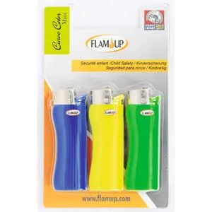 Mechero Curve Mini Colores Surtidos 3 u
