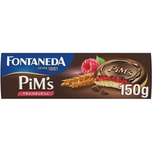 Medallones de Galleta Rellenos de Frambuesa  Fontaneda Pim's 150 G