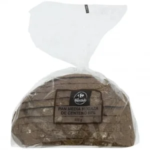 Media Hogaza de Pan de Centeno Carrefour el Mercado 400 G