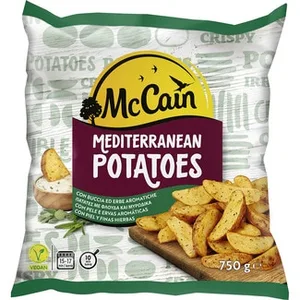 Mediterranean Potatoes Gajos de Patatas con Piel a las Finas Hierbas  MC Cain 750 G