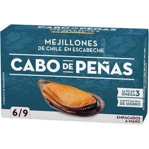 Mejillones de Chile en Escabeche 6-9 Piezas Cabo de Peñas