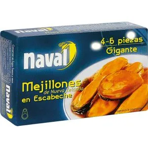 Mejillones en Escabeche 4/6 Piezas 65 Gr