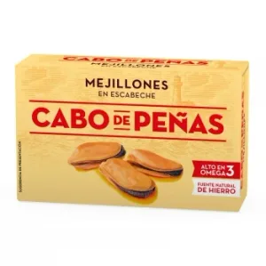 Mejillones en Escabeche Cabo de Peñas sin Gluten 69 G.