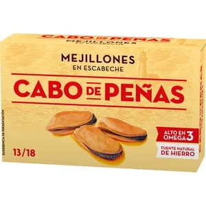 Mejillones en Escabeche de la Rías Gallegas 13-18 Piezas Cabo de Peñas