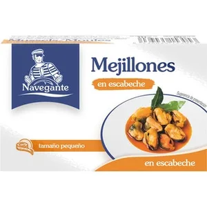 Mejillones en Escabeche de las Rias Gallegas 18-22 Piezas Navegante