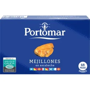 Mejillones en Escabeche de las Rías Gallegas 6-8 Piezas Portomar