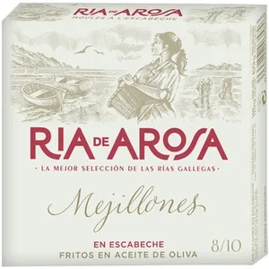 Mejillones en Escabeche de las Rías Gallegas Fritos en Aceite de Oliva 8-10 Piezas RIA de Arosa