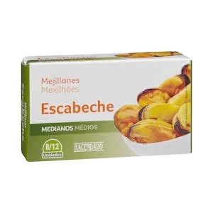 Mejillones en Escabeche Hacendado Medianos 0.111 KG