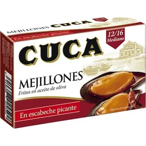 Mejillones en Escabeche Picantes 12-16 Piezas Cuca