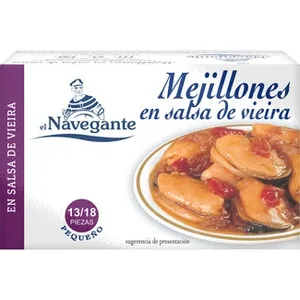 Mejillones en Salsa Vieira 13-18 Piezas Navegante