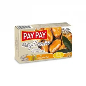 Mejillones Frescos de Campaña en Escabeche 8/12 Pay Pay 70 G.
