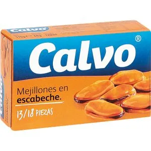 Mejillones Gallegos Escabeche 13/18 Piezas 69 Gr