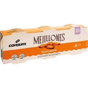 Mejillones Gallegos Escabecehe Pack de 3 3 X 42 Gr