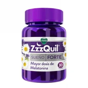 Melatonina Forte Zzzquil Natura sin Gluten y sin Lactosa 30 Ud.