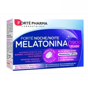 Melatonina Noche Flash Forté Pharma sin Gluten y sin Lactosa 30 Ud.