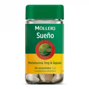 Melatonina y Lúpulo Moller's Sueño 90 Ud.