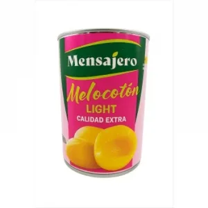 Melocotón en Almíbar en Mitades Mensajero sin Azúcar Añadido 240 G.