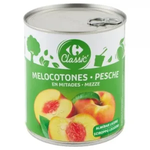 Melocotón en Almibar Ligero Classic Carrefour 465 G.