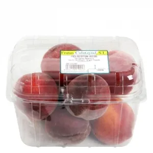 Melocotón Rojo en Tarrina 1 Kg Aprox